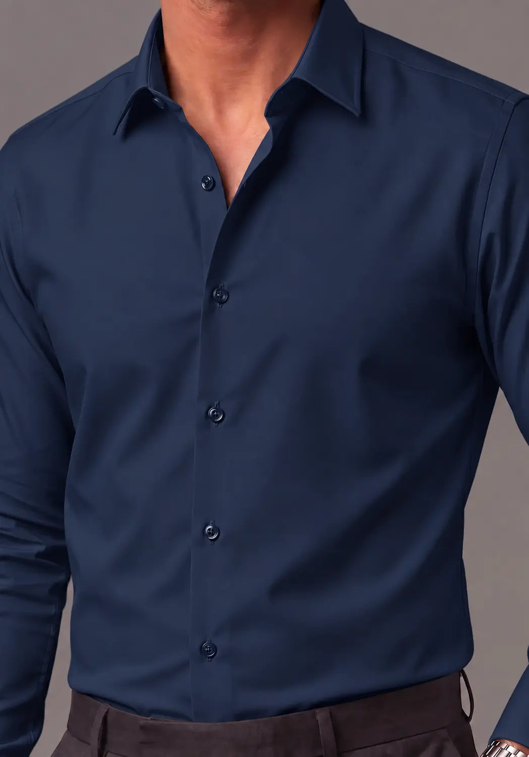 Navy Blue Dress Shirt