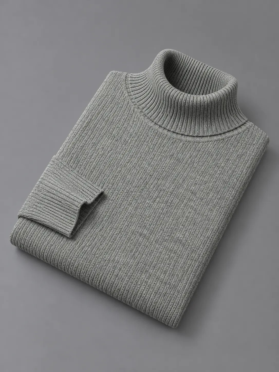 Ribbed Highenck | Grey | Unisex
