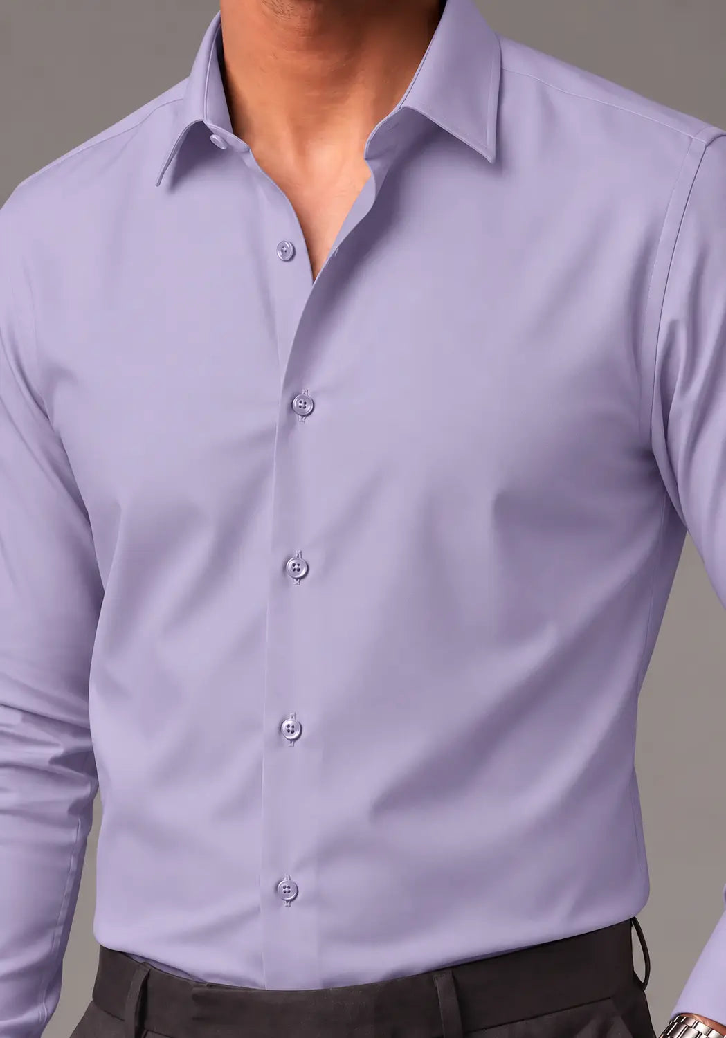 Soft Lavender Purple Dress Shirt