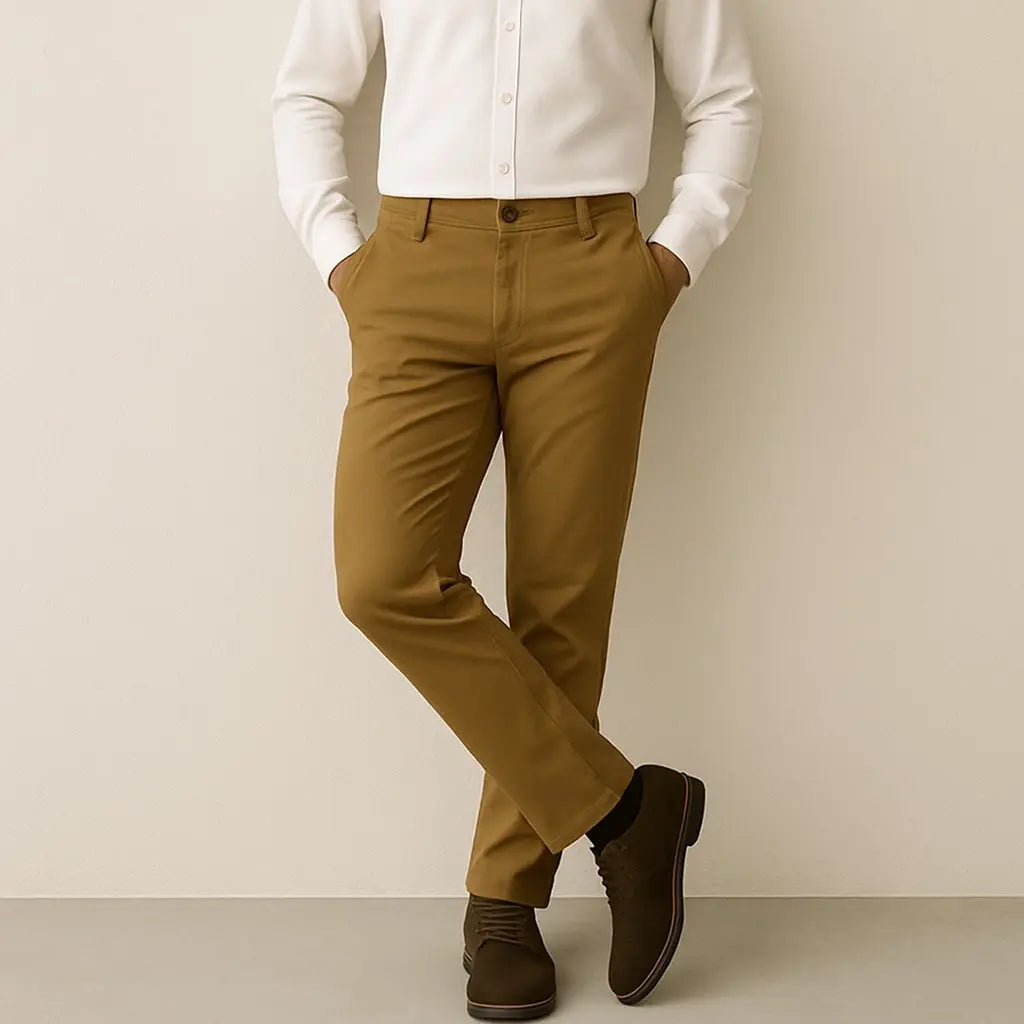 Camel Cotton Chino