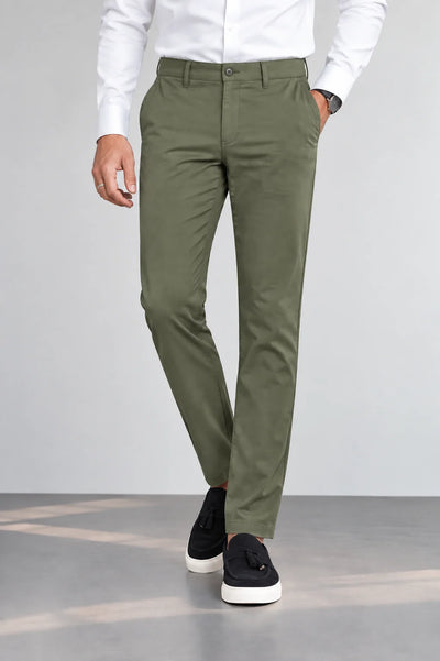 Green Cotton Chino