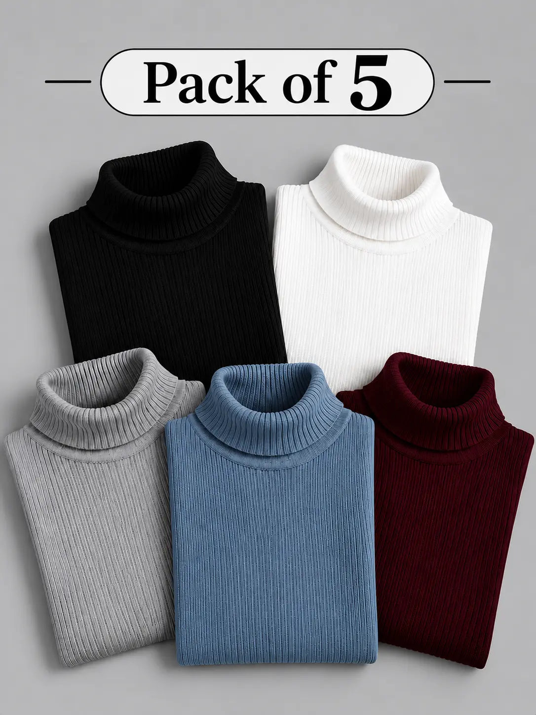 Combo of 5 Highnecks | Unisex