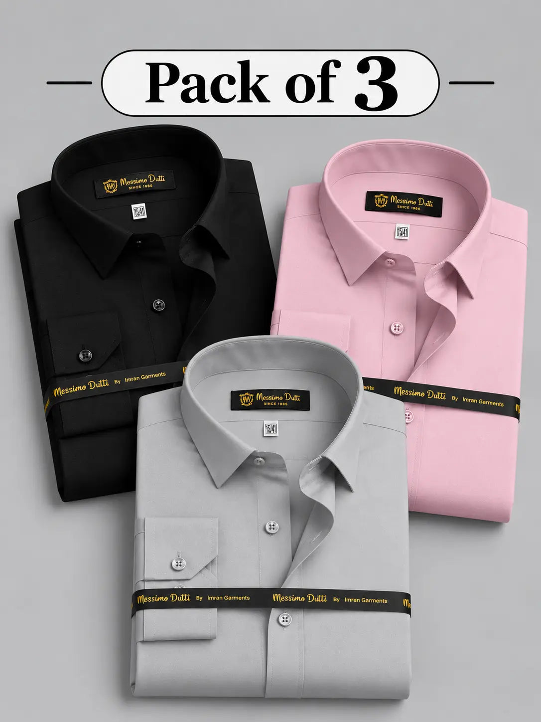 Pack of 3 - Dress Shirt