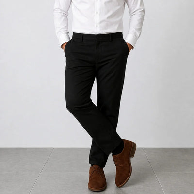 Premium Black Cotton Chino