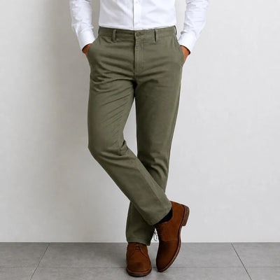 Green Cotton Chino