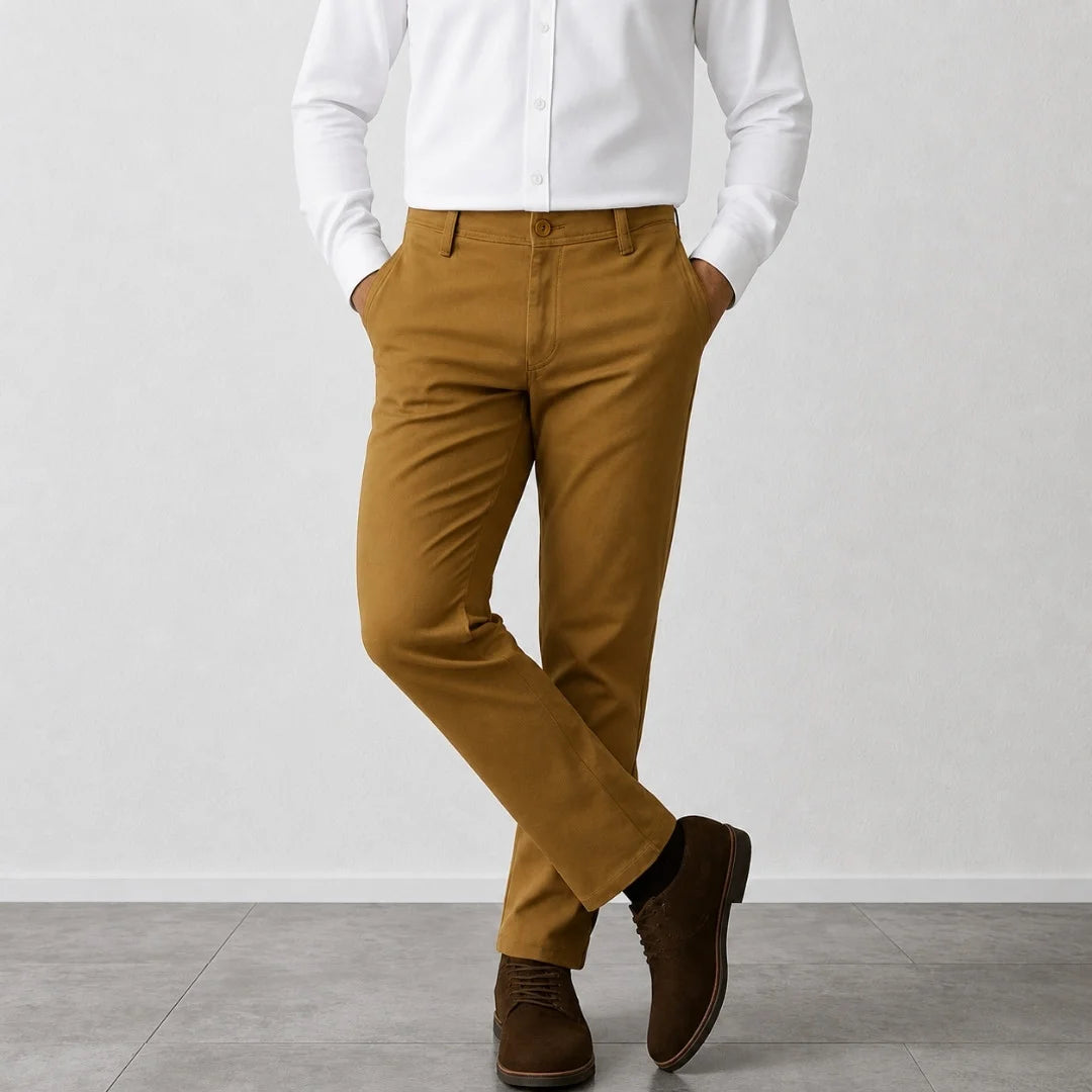 Camel Cotton Chino