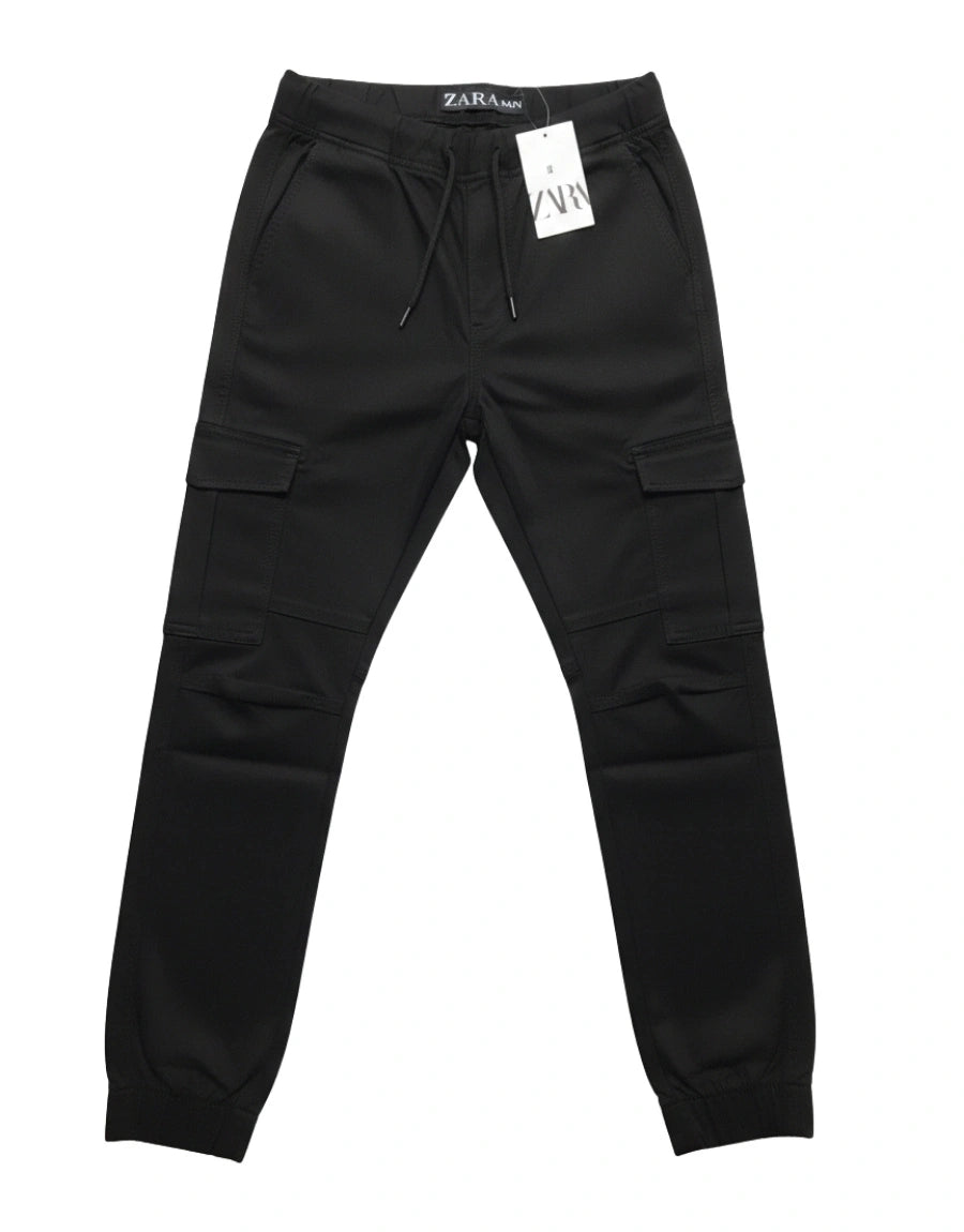 Black Cargo Trouser