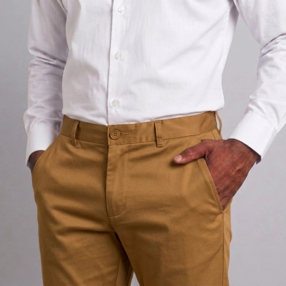 Camel Cotton Chino