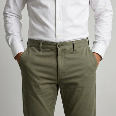 Green Cotton Chino