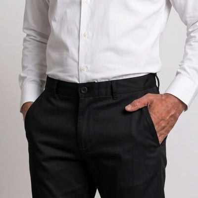 Premium Black Cotton Chino