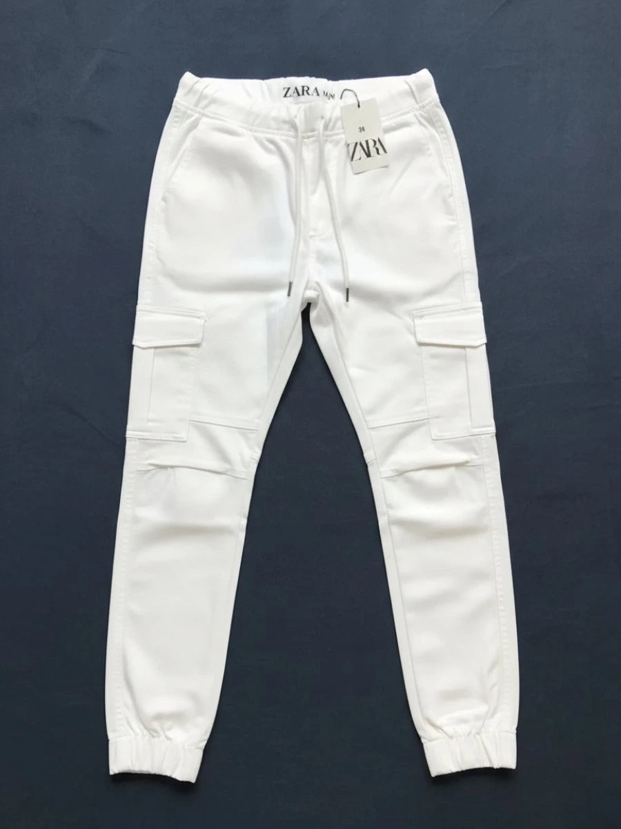 White Cargo Trouser