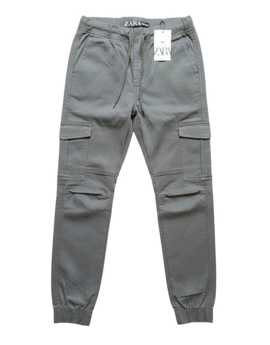 Silver Grey Cargo Trouser