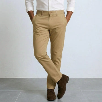 Beige Cotton Chino